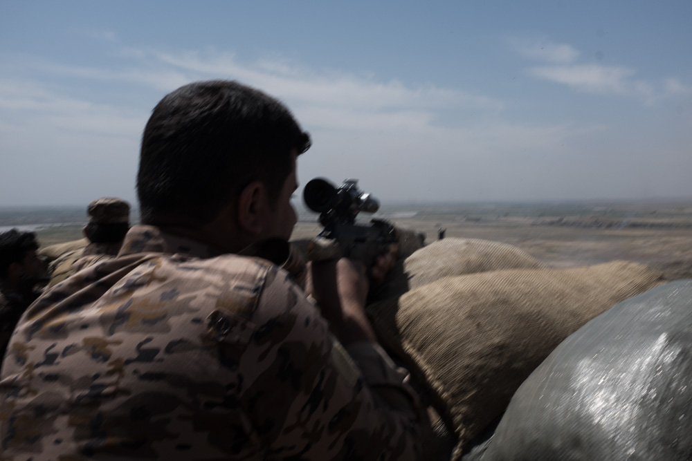 Peshmerga offensive during the liberation of the Turkmen village of Bashir, southern Kirkuk Province, April 30, 2016. (Photo: Kurdistan24/Alexandre Afonso)